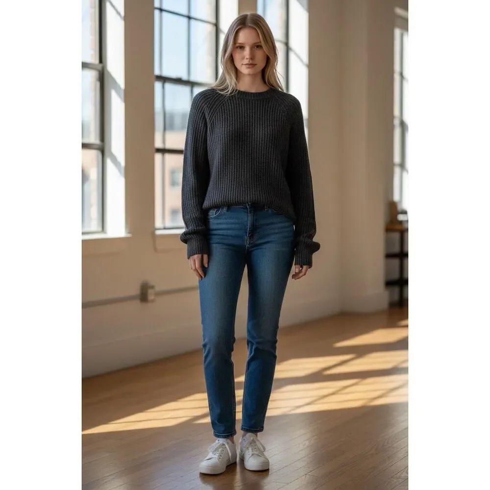 Jenni Kayne Women's Cashmere Fisherman Sweater, size medium